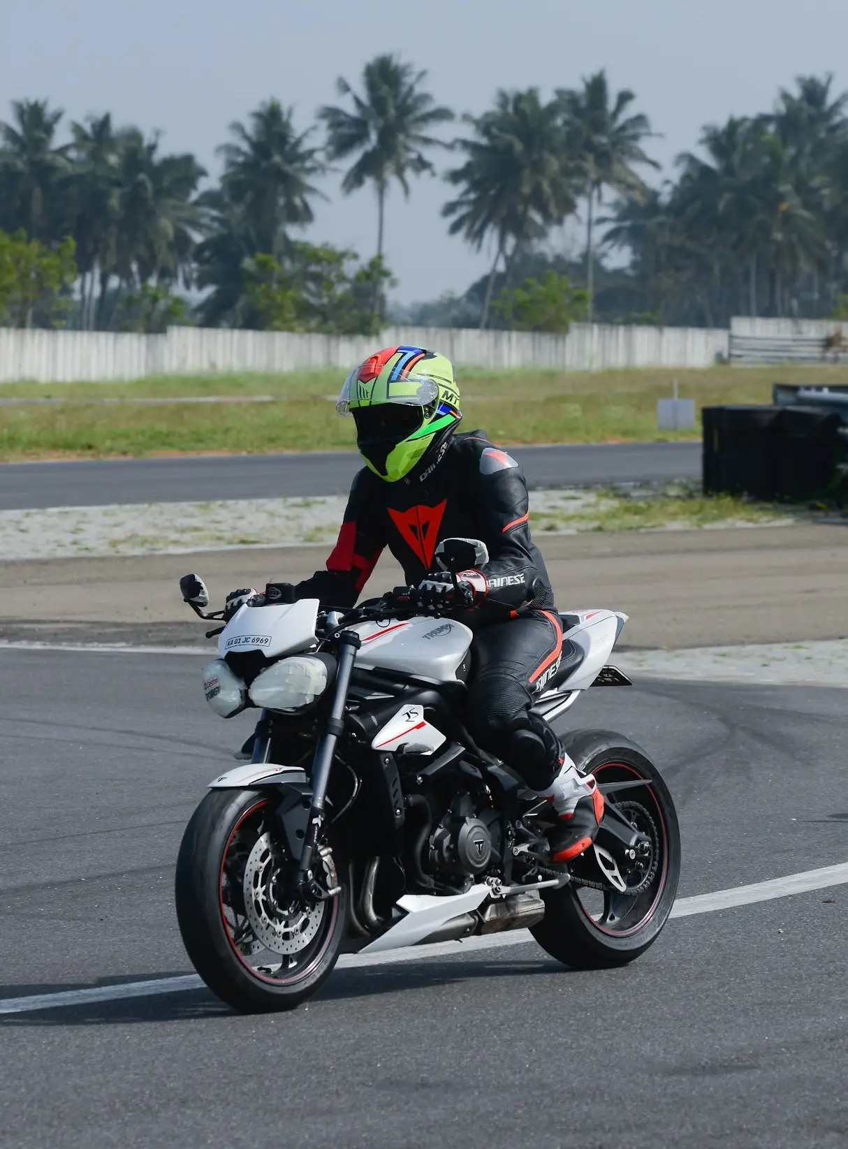 Sashwat on the racing track